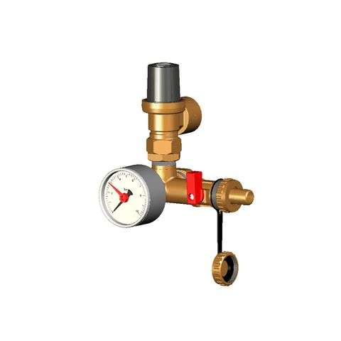 Flamco Sicherheitsgruppe Solaventec 1 Manometer 10 bar und Sicherheitsventil ME-B-45750.2 Flamco Sicherheitsgruppe Solaventec 1 Manometer 10 bar und Sicherheitsventil ME-B-45750.2