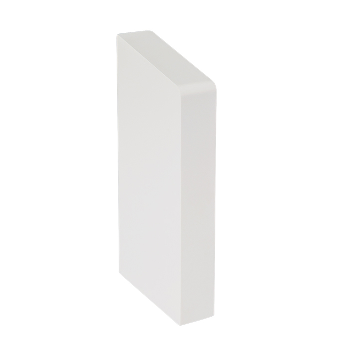 Flamco Endstueck T f. Sockelleiste T links Kunststoff weiss F71045