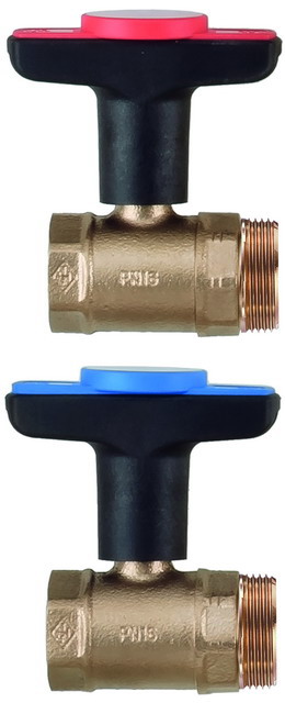 HEIMEIER Anschlussset fuer Dynacon Globo Kugelhaehne f. Vor- und Ruecklauf 9339-01.800