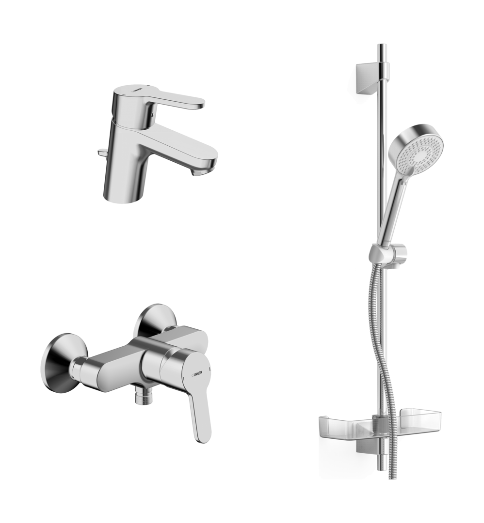 Hansa Badezimmer Armaturen Paket HANSAPRIMO 4901 DN15 chr 49010000