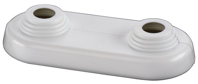 Flamco Doppelrosette Flamcoach 10-22mm x Achsabstand 50mm Kst. weiss F44214