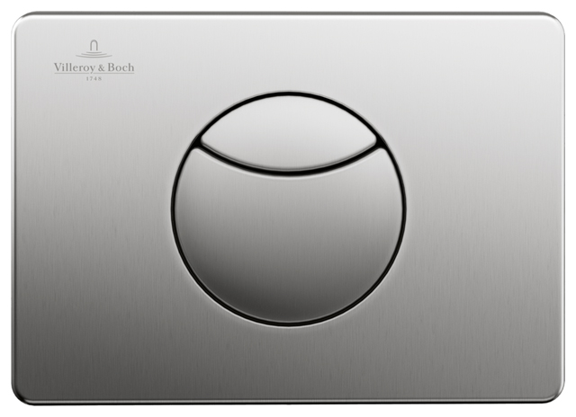 Villeroy Boch WC-Betaetigungsplatte ViConnect 205x64x145mm Eckig Edelstahl 922485LC Villeroy Boch WC-Betaetigungsplatte ViConnect 205x64x145mm Eckig Edelstahl 922485LC