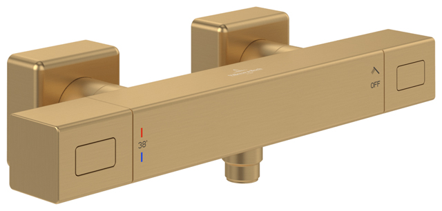Villeroy Boch Duschthermostat Universal Taps 317x104x65mm Eckig Brushed Gold TVS00001800076 Villeroy Boch Duschthermostat Universal Taps 317x104x65mm Eckig Brushed Gold TVS00001800076