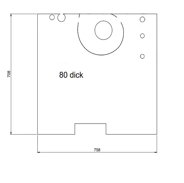WINDHAGER Is.hi.ob. LWP2 36/50 Isolierung hinten oben LWPT36-50 053988