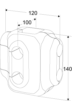 TA Daemmung fuer Heizung und Kuehlung fuer TA-6-Wege-Ventil DN 15 / 20 32203130508