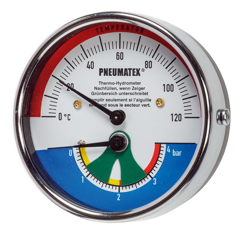 PNEUMATEX Thermohydrometer TH 4 0-4 bar, 0-120 Grad C 5011038