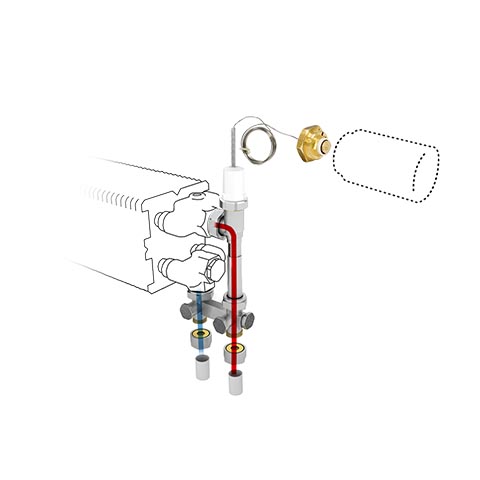 Jaga AnschlussSatz 114 23 zur Wand, Vorlauf Innens., Ferneinstellung, Therm. 230 VAC COLO.VBSF.23.4 Jaga AnschlussSatz 114 23 zur Wand, Vorlauf Innens., Ferneinstellung, Therm. 230 VAC COLO.VBSF.23.4