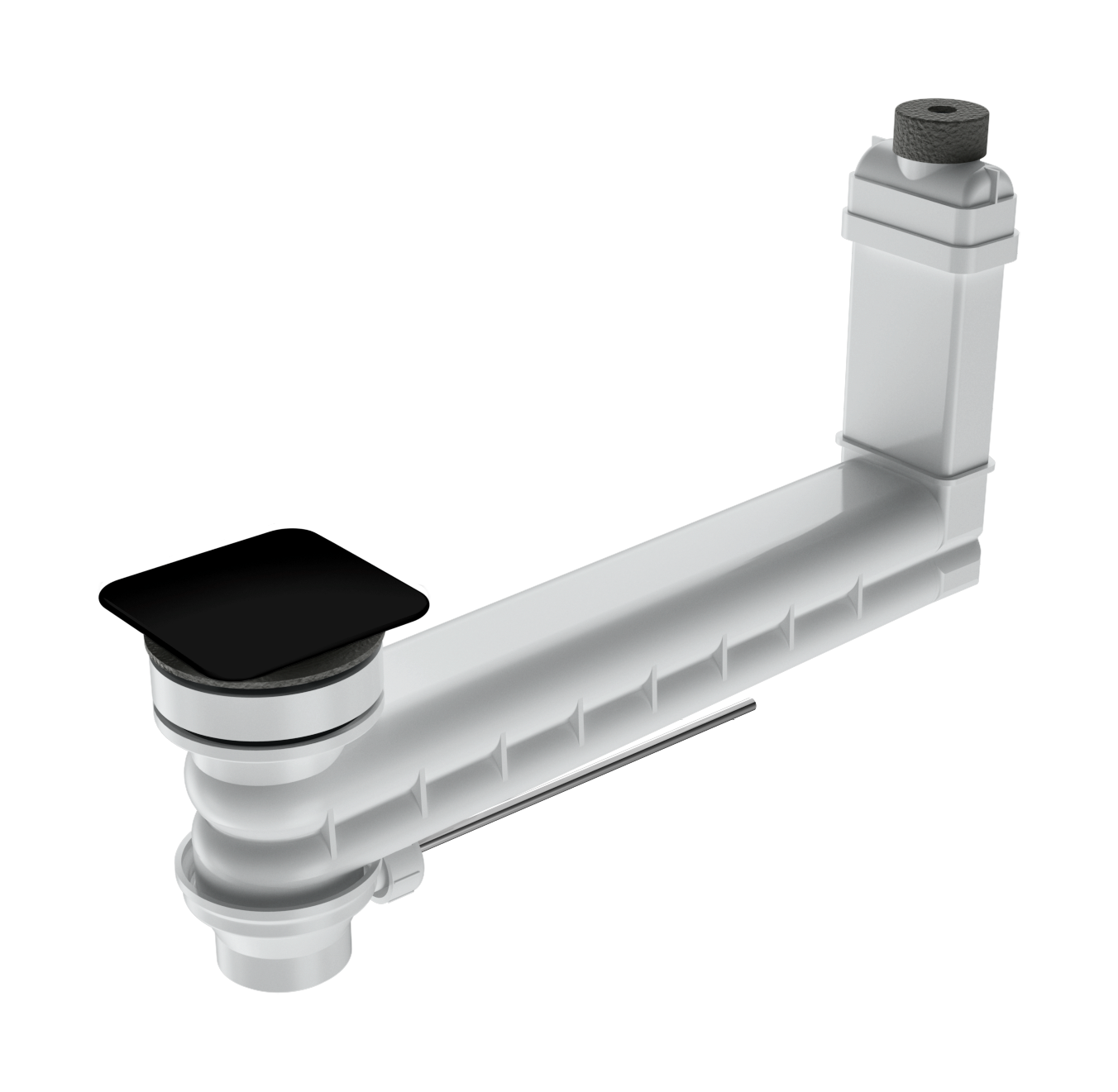 Kaldewei Ab-+ueberlaufventil CLOU Mod. 3901 f. Excenterbet.,Deckel email., eckig,sw 905400000701