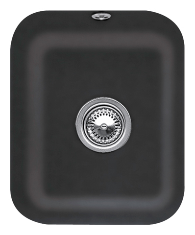 Villeroy Boch U-Bau-SP Cisterna 45 370x435mm Ablgarn. Spuelbecken mtig Keram Ebony c+ 670401S5